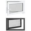 vidaXL Kip & Drej K&aelig;lder Vinduet RISOR 90 x 50 cm PVC og glas