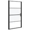 vidaXL brused&oslash;r 100x178 cm halvmatteret h&aelig;rdet glas sort