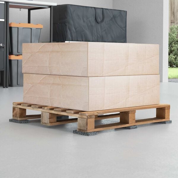 vidaXL Gummirulle Sort Gummi