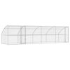 vidaXL Hundehus 4 stk. S&oslash;lv 8 x 2 x 2 m Galvaniseret st&aring;l