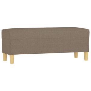 vidaXL b&aelig;nk 100x35x41 cm stof gr&aring;brun