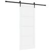 vidaXL Skyded&oslash;r ORKDAL Hvid 83 x 202 cm Massivt fyrretr&aelig;