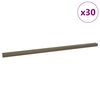 vidaXL Trinkantprofiler 30 pcs Brun 67 x 3.5 x 3 cm Aluminium