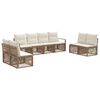 vidaXL Havesofa S&aelig;t 8 stk. Beige polyrattan