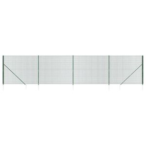 vidaXL tr&aring;dhegn med jordspyd 1,4x10 m gr&oslash;n