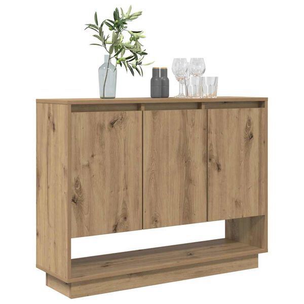 vidaXL Sideboard Artisan Egetr&aelig; 97 x 29 x 75 cm Konstrueret tr&aelig;