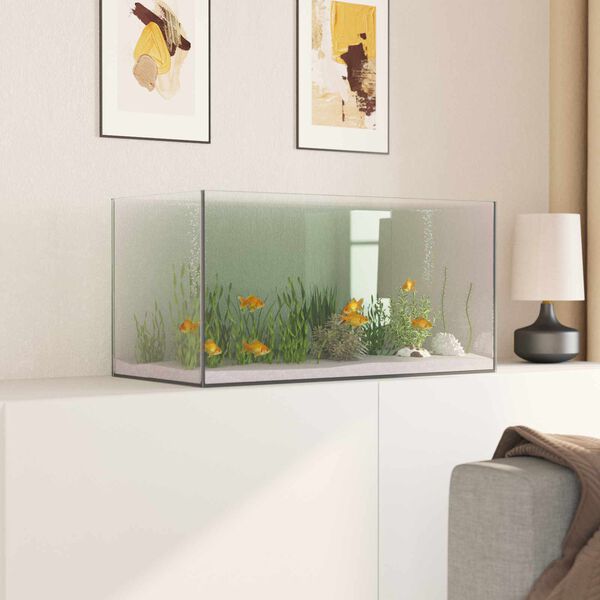vidaXL Akvarium med opbevaring Transparent 60 x 30 x 30 cm Glas