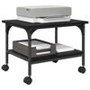 vidaXL Printerstand Sort eg 50 x 40 x 38 cm Konstrueret tr&aelig;