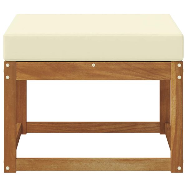 vidaXL Udend&oslash;rs puf Massivt Akacietr&aelig; Naturfarvet