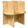 vidaXL Terrariumbase Brun 50 x 50 x 50 cm OSB