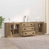 vidaXL Sideboards med skuffe 3 pcs Artisan Egetr&aelig; 70 x 35,5 x 67,5 cm