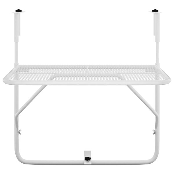 vidaXL altanbord 60x40 cm stål hvid