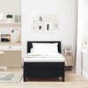 vidaXL Box spring seng med madras Sort 190 x 90 cm Polyester