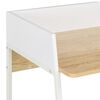 vidaXL skrivebord 90x60x88 cm hvid og egetræsfarvet