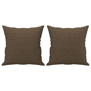 vidaXL pyntepuder 2 stk. 40x40 cm stof brun