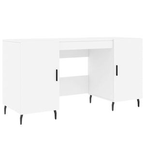 vidaXL skrivebord 140x50x75 cm konstrueret tr&aelig; hvid