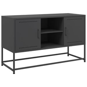 vidaXL tv-bord 100,5x39x60,5 cm st&aring;l sort