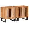 vidaXL sengeborde 2 stk. 40x34x46 cm massivt akacietr&aelig;