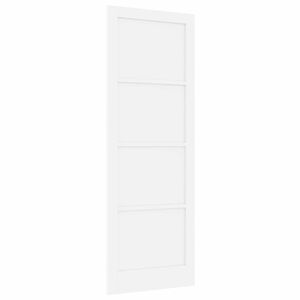 vidaXL Indvendig D&oslash;r 83 x 232 cm Krydsfin&eacute;r Hvid