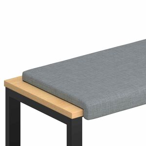 vidaXL B&aelig;nkpude Stof Lysegr&aring; Dybde 35 cm