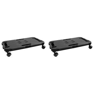 vidaXL m&oslash;belhunde 2 stk. 200 kg polypropylen sort