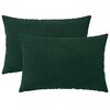 vidaXL Pudebetr&aelig;k 2 pcs HEERLEN M&oslash;rkegr&oslash;n 30 x 50 cm Fl&oslash;jl