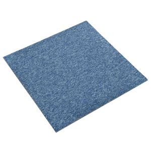vidaXL T&aelig;ppe 20 stk. Bl&aring; 50 x 50 cm 100% Polypropylen