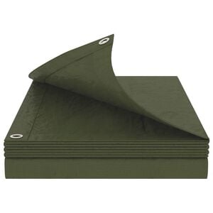 vidaXL Presenning med &oslash;jer Gr&oslash;n 2 x 3 m 90 gsm PE
