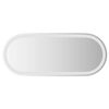 vidaXL LED-badev&aelig;relsesspejl 90x40 cm oval