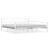 vidaXL sengestel 200 x 200 cm metal hvid