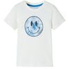 T-shirt til b&oslash;rn str. 116 ecrufarvet