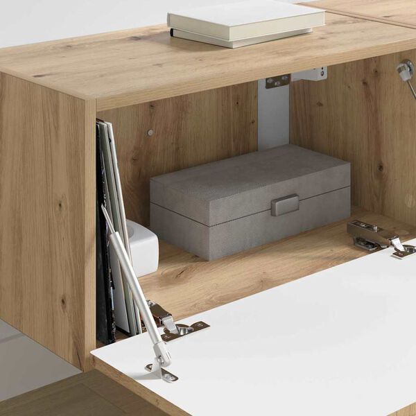 vidaXL TV v&aelig;gskab 2 pcs Artisan eg 60 x 31 x 29,5 cm Konstrueret tr&aelig;