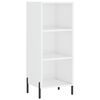 vidaXL sk&aelig;nk 34,5x32,5x90 cm konstrueret tr&aelig; hvid h&oslash;jglans