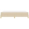 vidaXL Box spring seng med madras Creme 140 x 190 cm Stof