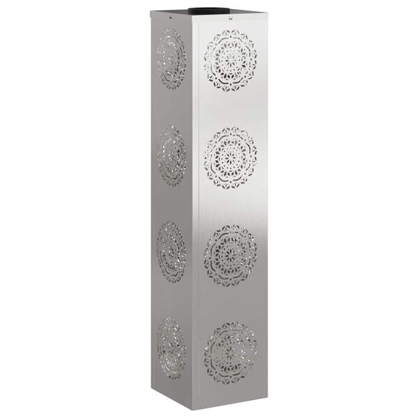 vidaXL Solar LED sti lys 2 pcs S&oslash;lv Rustfrit st&aring;l