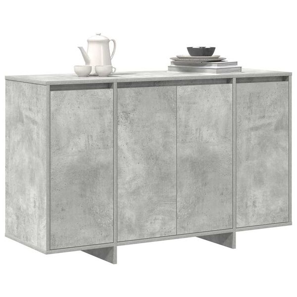 vidaXL Sideboard Betongr&aring; 120 x 41 x 75 cm Konstrueret tr&aelig;
