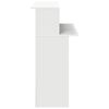vidaXL receptionsdisk hvid 100x50x103,5 cm konstrueret træ