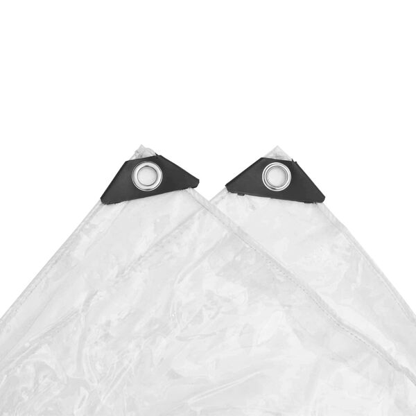 vidaXL Tarpulin Transparent 4 x 8 m PVC