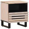 vidaXL sengebord 40x34x46 cm massivt bleget mangotr&aelig;