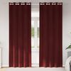 vidaXL Mørklægningsgardiner 2 pcs Vinrød 140 x 260 cm Fløjl