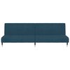 vidaXL 2-personers sovesofa fl&oslash;jl bl&aring;