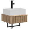vidaXL V&aelig;gmonteret vask Artisan-eg 40 x 41 x 39 cm Konstrueret tr&aelig;