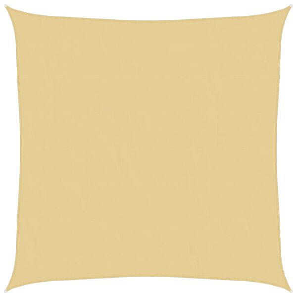 vidaXL solsejl 4x4 m 100 % polyesterstof sandfarvet