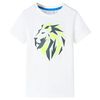 T-shirt til b&oslash;rn str. 92 ecrufarvet