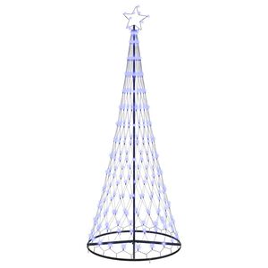 vidaXL LED juletr&aelig; Bl&aring; 250 cm Metal