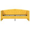 vidaXL daybed med madras og USB 90x200 cm fl&oslash;jl gul