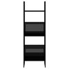 vidaXL reols&aelig;t 4 dele konstrueret tr&aelig; sort h&oslash;jglans