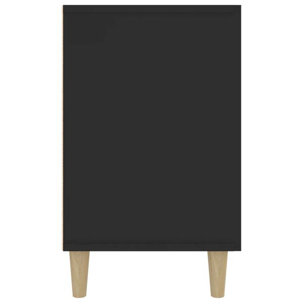 vidaXL skænk 100x36x60 cm konstrueret træ sort