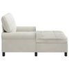 vidaXL Chaise Lounge med pude Creme 91 x 157 x 91 cm Fl&oslash;jl