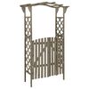 vidaXL pergola med l&aring;ge 116x40x204 cm massivt grantr&aelig; gr&aring;